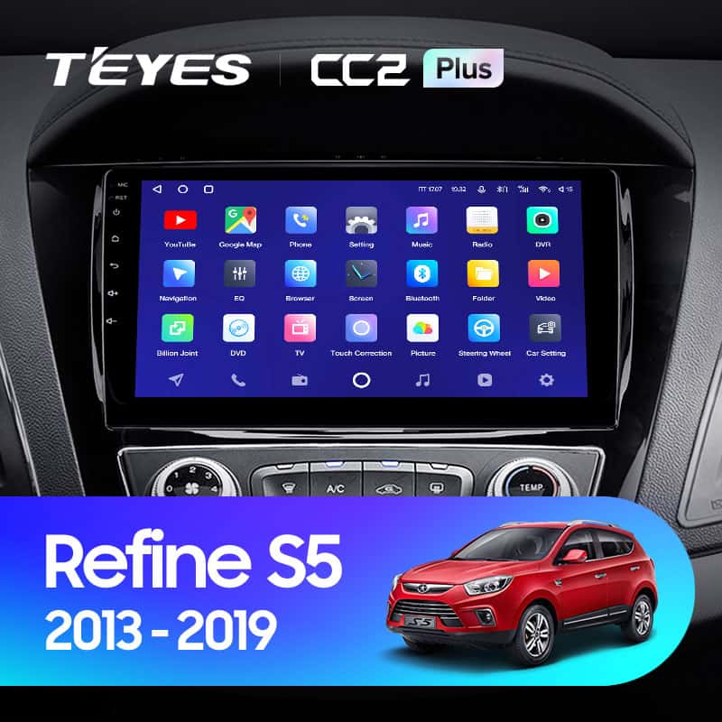 Магнитола teyes cc2 plus для jac refine s5 2013-2019 9.0" купить в ...